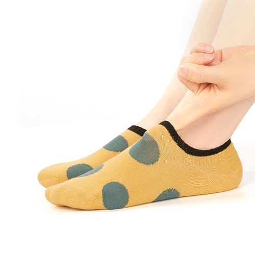 Image of Benefeet Sox Cute No Show Socks for Women Low Cut Socks for Girls Liner Invisible Socks Cotton Flat Boat Loafer Socks