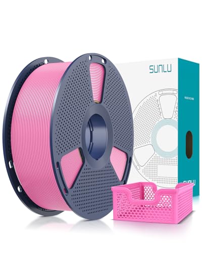 Image of SUNLU Upgrade PLA+2.0 3D Printer Filament, High Speed PLA Plus Filament 1.75mm, 30mm /s - 600mm /s Print Range, Tougher and Stronger, Dimensional Accuracy + /-0.02mm, 1KG Spool(2.2lbs), Pink