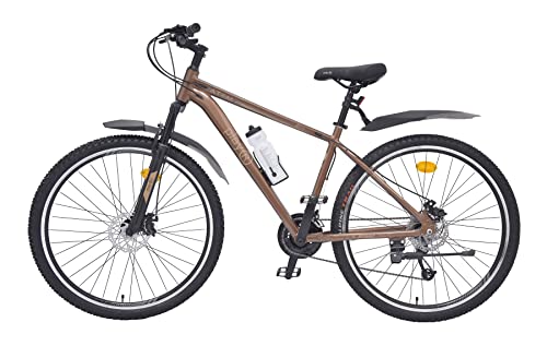 Image of playR Atom 29 Inch Alloy - 21 Speed Bicycle - Front Wheel Shock Abs, Front & Rear Disc Brakes, Durable Bike, Heavy Duty City & Outdoor Cycle for Men & Women All Season