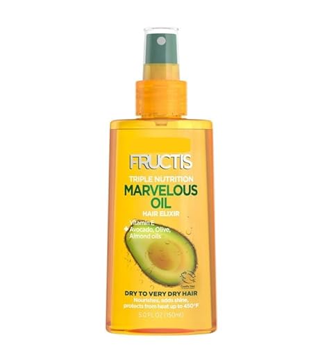 Fructis Triple Nutrition Marvelous Oil Hair Elixir, 5.0 Fl Oz, 1 Count