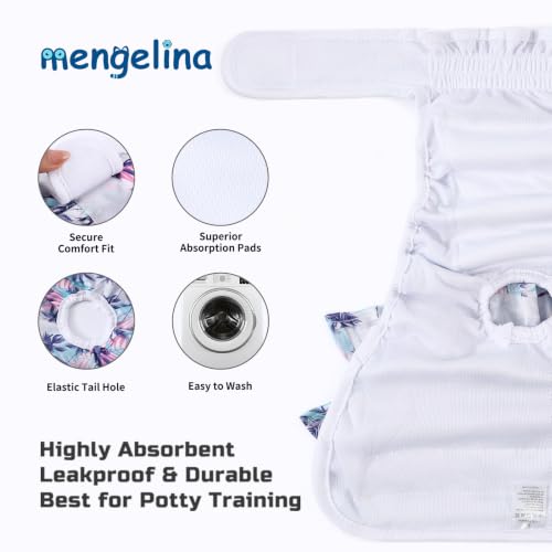 Image of Reusable Dog Diapers Female, Palmtree, S, 3 Pack