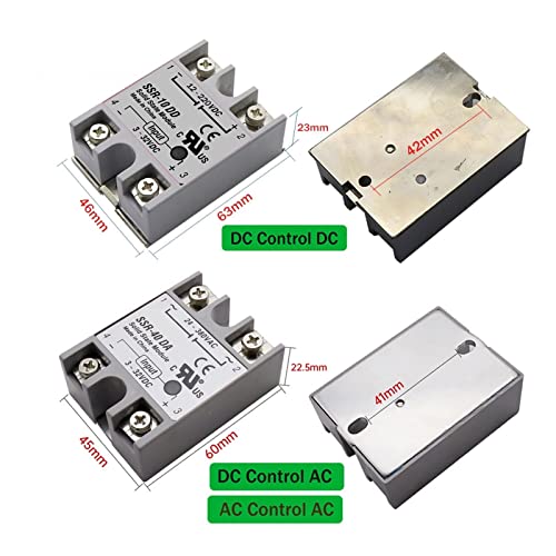 Relais à semi-conducteurs SSR-80A AA pour contrôle de température PID - 2
