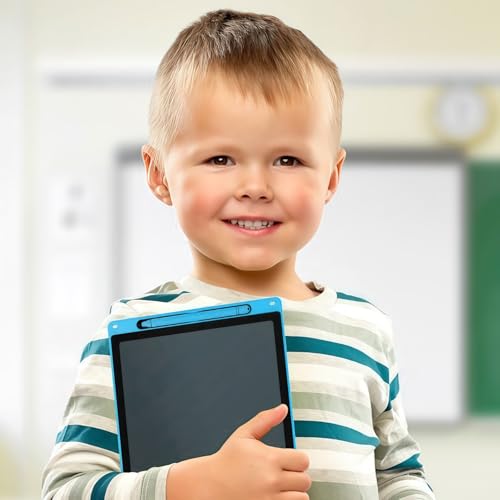 Electight Tablet Escritura Colorido Infantil,Colorido Niños Doodle Tablero,Tablero de Dibujo Electrónico,Tableta de Escritura LCD con Borrable y Bloqueo Función,Azul + Rosa,8.5+12pulgadas - imagen 8