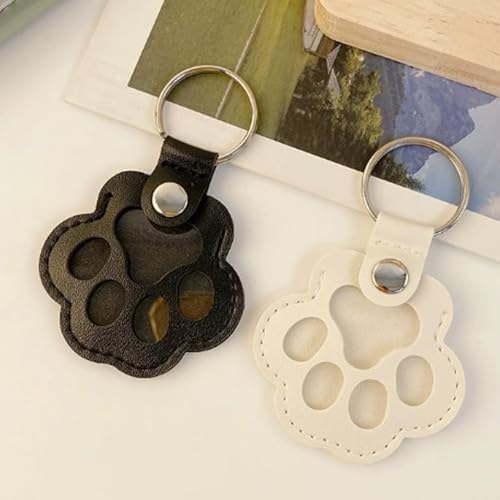 XUDUOO 4 Stücke Schlüsselanhänger für Tierhaare, Tierhaar Erinnerung, Schlüsselanhänger zum Sammeln von Katzen- und Hundehaaren, Kreatives Gedenkgeschenk für Tierliebhaber