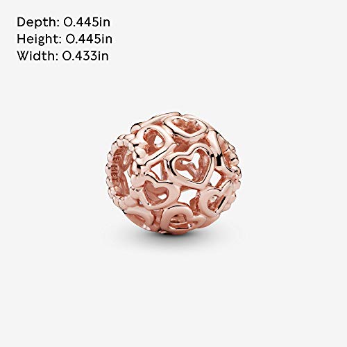 Pandora Jewelry Open Your Heart Rose Charm, No Box #TOP4