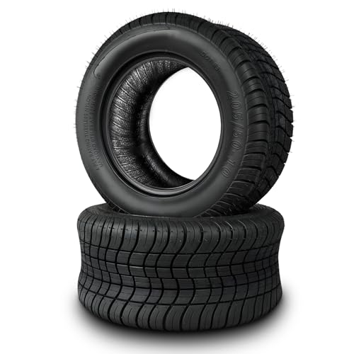 TRIPOWER Golf Cart Tires 205/50-10 - 205/50/10 10 DOT Street Tire for Golf Cart EZGO Club Car Low Rolling Resistance 4PR Tubeless 675lbs Capacity Set of 2