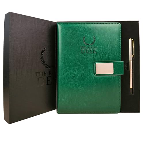 Agenda 2026 dia por pagina A5 REGAL de cuero vegano y tapa dura. Incluye bolígrafo de tinta gel. Agenda de folios crema para apuntes largos. Planificador diario 365 dias profesional. 21,5x15.