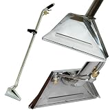 Universal Carpet Cleaning Wand 12' Dual Jet – 1.5' Stainless Steel S-Bend Tube – Fits Mytee, Sandia, EDIC & Most Carpet Extractors (10-0762)
