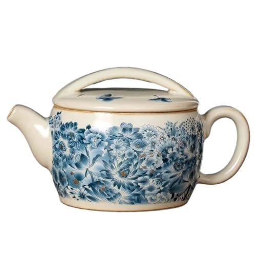 Tetera de cerámica para té con diseño retro 140ML miniatura 1