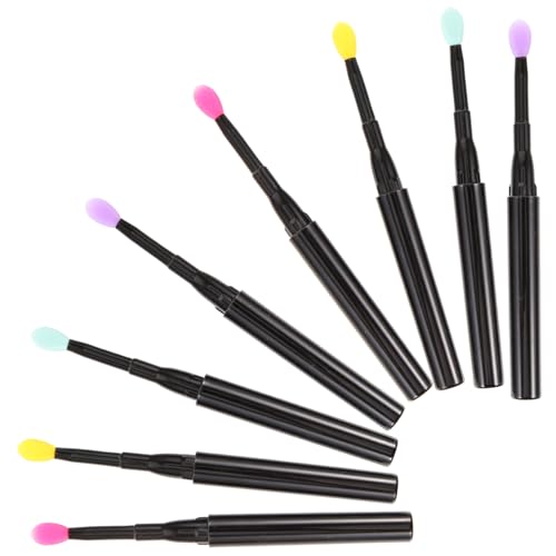IWOWHERO Makeup Brushes Set Eyeshadow Portable Lip Applicators Eye Shadows Applicators Lip Brush for Lipstick