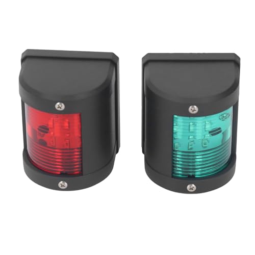 Xolsurg LED Navigation Light PC Starboard Green Port Red Marine Boat Light 2Pcs IP54 12V 24VDC