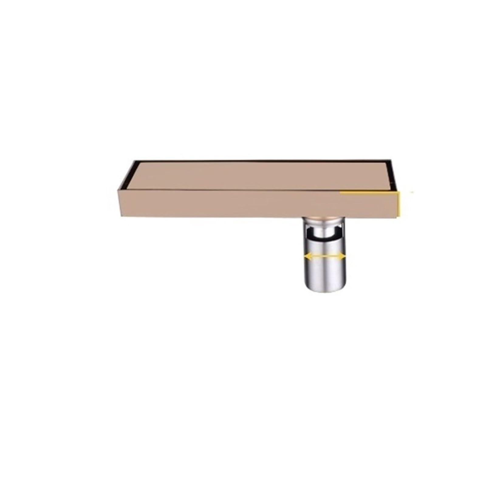 Drain de plancher or rose en acier inoxydable 304 pour douche haut de gamme