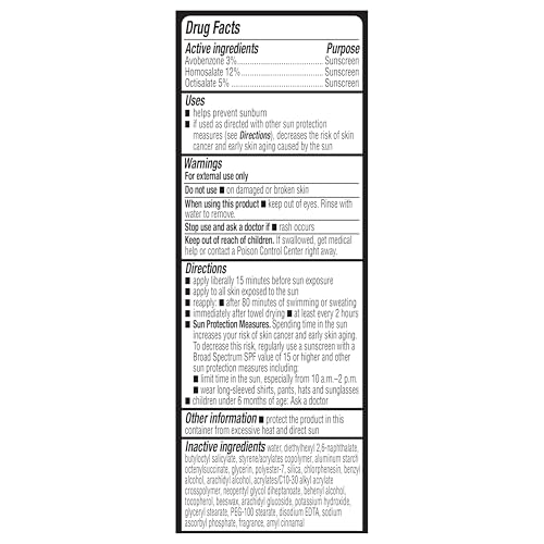 Amazon Basics Sport Sunscreen Lotion SPF 50, Water Resistant (80min), Formulated without Octinoxate & Oxybenzone, Broad Spectrum UVA/UVB Protection, 8 Fluid Ounce - Image 5