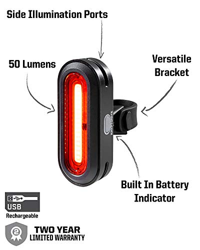 Kryptonite Alley F-650 Front Led Bicycle Headlight & Avenue R-50 Rear Led Cob Bicycle Indicator Light #TOP4