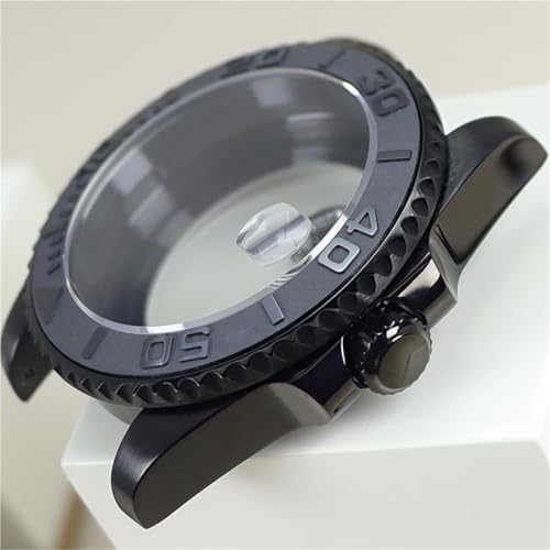 Boîtier de Montre Étanche 200m Style Design Noir Haute Performance Saphir
