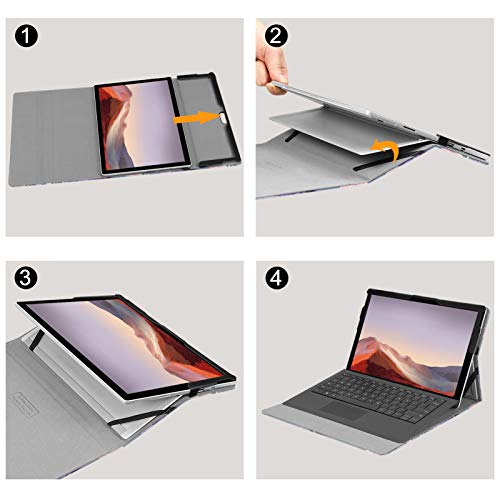 Image of Fintie Case for 12.3 Inch Microsoft Surface Pro 7 Plus, Surface Pro 7, Surface P
