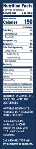 Image of BARILLA Gluten Free Elbows Pasta, 12 Ounce - Non-GMO Gluten Free Pasta Made with 2 Ingredients (Pack of 2)
