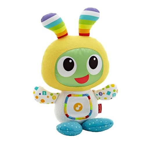 Fisher-Price DPL46 lysande plyschvän BeatBo mjuk leksak med musik och ljus, från 6 månader på tyska