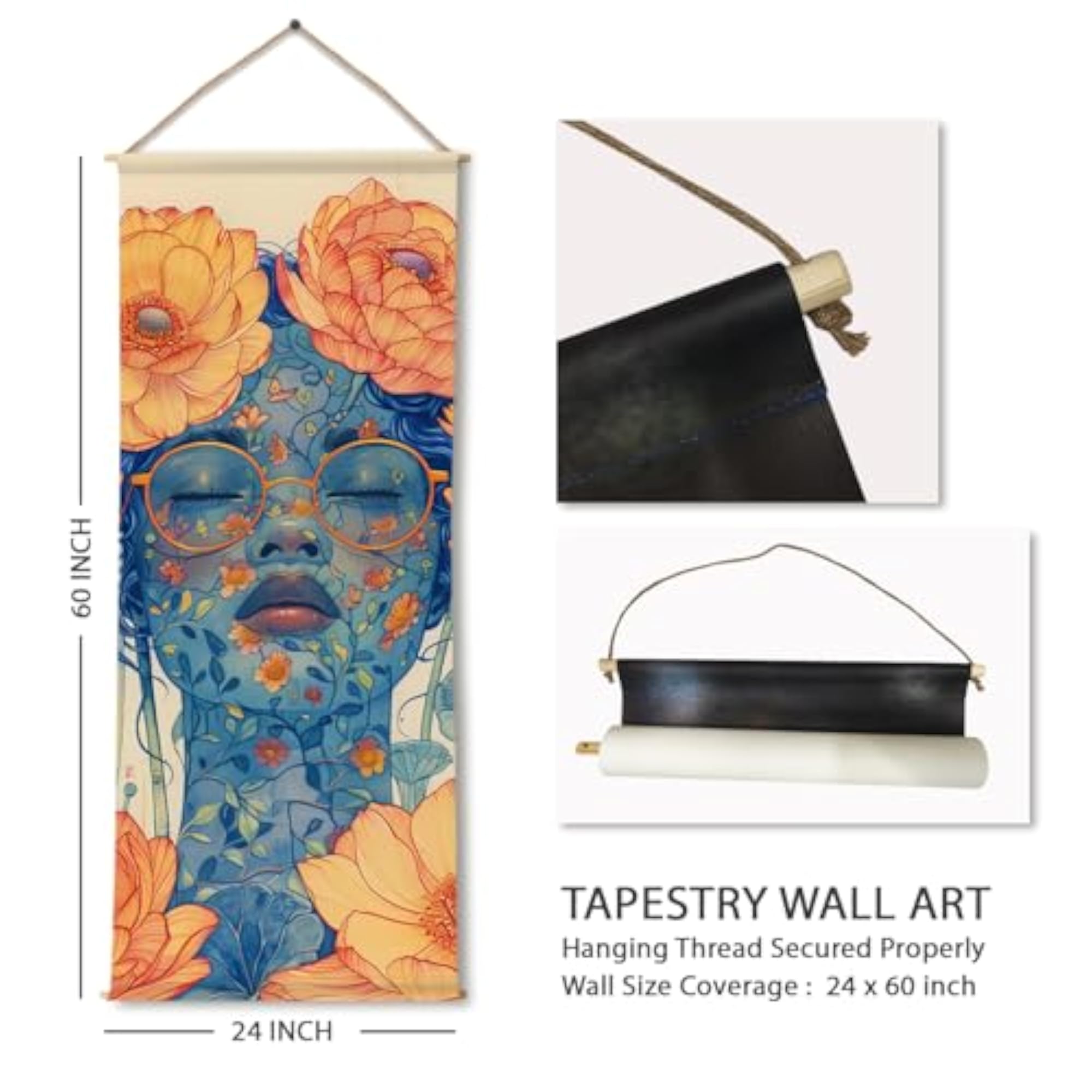 Wall Hanging Tapestry 24x60 In (DS843)