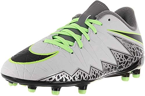 Nike Kids Hypervenom Phelon Ii Fg Volt Black/Hyper Turquoise/Clear Jade Soccer Shoes