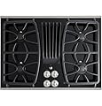 GE Profile 30 in. Gas Downdraft Cooktop in Stainless Steel with 4 Burners PGP9830SRSS