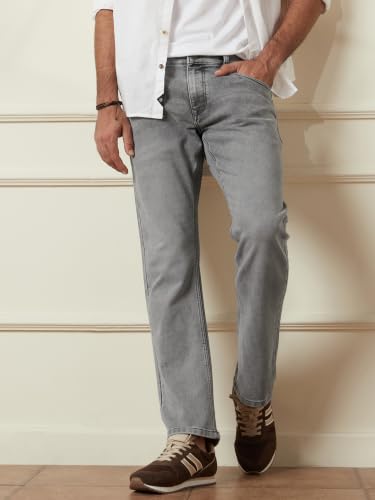Image of WROGN Men's Straight Fit Jeans | Mid Rise | Jeans for Man