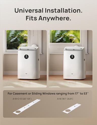 DREO Portable Air Conditioner 318S, 8000 BTU ASHRAE (5000 BTU DOE) Smart AC Unit for Bedroom with Drainage-free Cooling, Fan&Dehumidifier 3 in 1, APP/Voice/Remote, Quiet Standing AC for Room Indoors - Image 6
