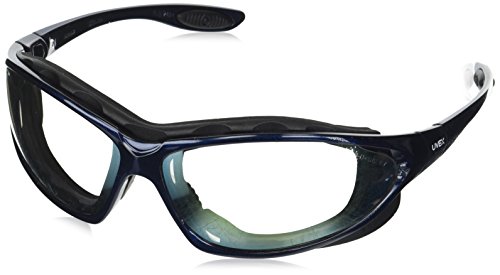 UVEX by Honeywell S0624X Uvex Seismic Sealed Anti-Fog Eyewear Metallic, Blue Frame, SCT-Reflect 50 Lens