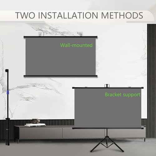 Pantalla de proyección retráctil portátil 72" 16:9 miniatura 3