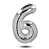 dancing queen karaoke 🎈 Groß-artige Zahlen Luftballons für den 6. Geburtstag für Mädchen & Jungen - als Geschenk oder Geburtstagsdeko