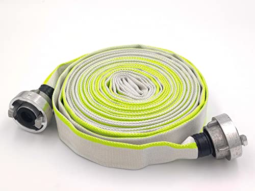 1' | D-25-10 Meter Industrieschlauch | Feuerwehrschlauch | Bauschlauch | Flachschlauch | Schlauch mit Storz-Kupplung eingebunden