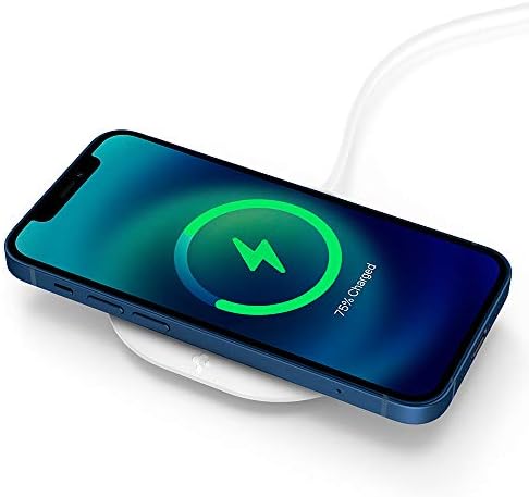 Spigen Mag Fit Designed for MagSafe Charger Pad Case Compatible with iPhone 12/12 Mini/12 Pro/12 Pro Max (Charger Not Included) - White