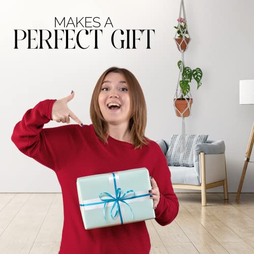 Culetcraft Macrame Kit For Beginners 153Pc, 15 Projects Book, 164Yd Cotton Macrame Cord, Wooden Beads & Sticks, Wooden & Metal Rings, Gift Box, Book & Accessories, Perfect Macrame Starter Kit #TOP7