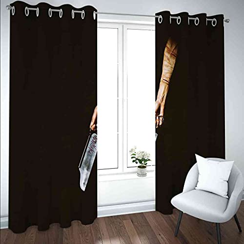 Rideau chambre occultant à oeillets isolant thermique 200x160cm - 4