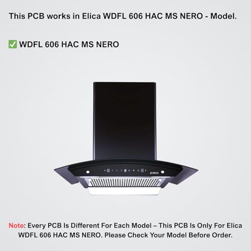 Pikafly® - Chimney PCB for Elica Chimney's Model No. (WDFL 606 HAC MS Nero) - Image 2