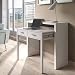 Habitdesign Mesa Escritorio Extensible, Mesa Estudio, Consola, Acabado en Color Blanco Artik,...
