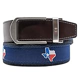 Nexbelt Hampton Texas Brown/Blue Ratchet Ribbon Belt