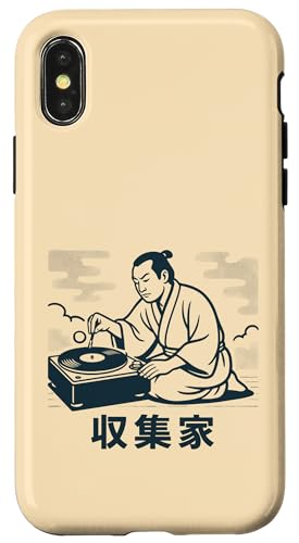 Samurai Vinyl Collector Tocadiscos DJ Carcasa para iPhone X/XS
