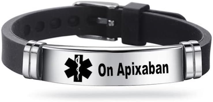 Medical Alert Silicone Bracelets Emergency Medical Awareness Epilepsy Diabetes COPD Blood Thinner Men Women Stainless Steel Adjustable