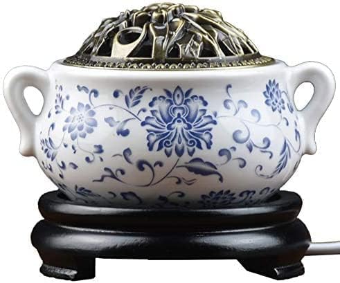 Elektryczny ceramiczny kadzidełko do aromaterapii z regulacją temperatury do olejków eterycznych, drewna agarowego i dyfuzji zapachów