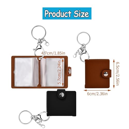MEISO Mini Fotoalbum mit Schlüsselanhänger, DIY Fotoalbum, Personalized Kleines Taschen Foto-Schlüssel Zubehör für Familie, Paare