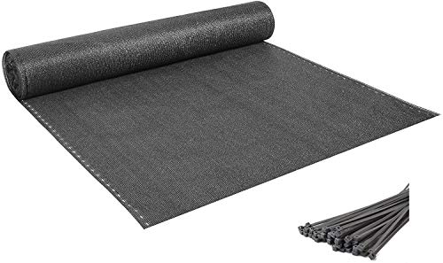 Laneetal Brise Vue Protection du Vent pour Jardin Balcon en HDPE, Anthracite, 1,2x6m