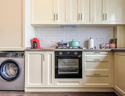 Image of Ravinte Oil Rubbed Bronze Cabinet Handles Kitchen Pulls 5 Inch 15 Pack | Square Design, Solid Zinc, Modern Slim Style, Screws Included, Easy Installation, for Kitchen Drawers & Cupboards