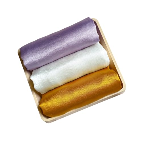 Image of Premium Muna Satin Hijab | Pack of 3 | 200 cm x 70 cm | Elegant Choice for All Occasions - Parties, Weddings & Festivals |