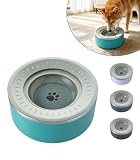 Picture of Stainless Steel Dog Water Bowls, No Spill Water Bowls for Dogs, Lakeblue