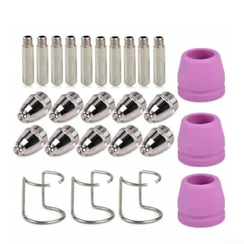 HomeVortex Kit de consumibles de antorcha cortador de plasma WSD-60 SG-55 AG-60 boquillas compatibles electrodos tazas de cerámica para máquina CUT60 LGK60 (26 piezas)