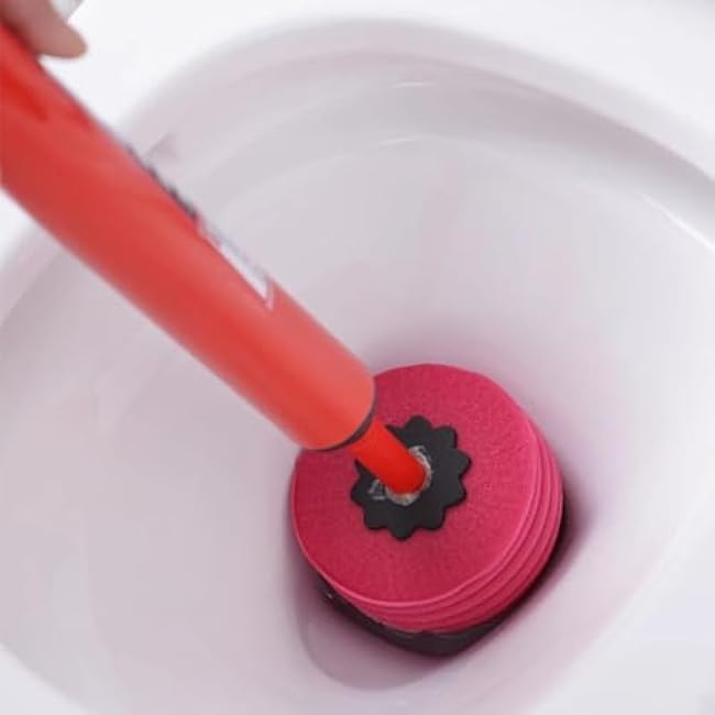 High-Pressure Toilet Plunger Drain Clog Remover Tool Powerful Air Drain Unblocker for Bathroom Kitchen and Pipes Heavy-Duty Plumbing Solution (64x5cm)