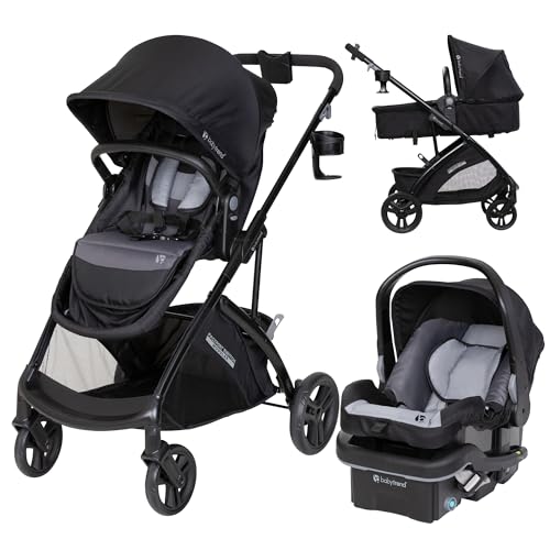 Baby Trend Passport® Switch 6-in-1 Modular Stroller Travel System with EZ-Lift™ Plus Infant Car Seat, Dash Black image 1