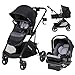 Baby Trend Passport Switch Modular Travel System, Bassinet & Car Seat Bundle with Lil' Snooze Deluxe II Nursery Center