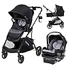 Baby Trend Passport Switch 6-in-1 Modular Stroller Travel System with EZ-LiftTM Plus Infant Car Seat, Dash Black